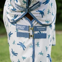 Dragonfly Print/Silver/Blue & Sage